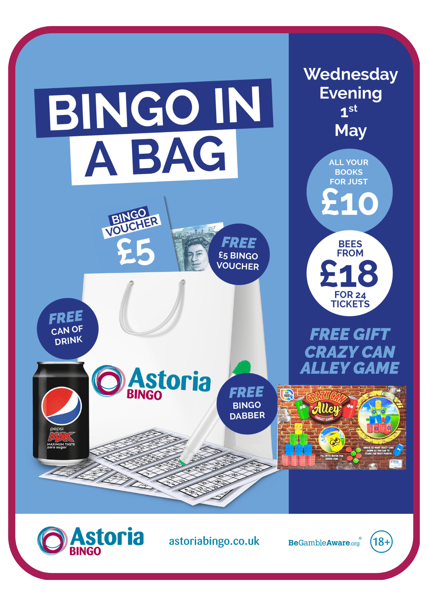 What's On at Astoria Bingo in Hull